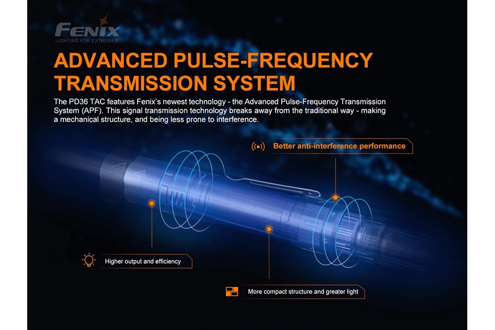 Fenix PD36 TAC Tactical Flashlight - 3000 Lumens