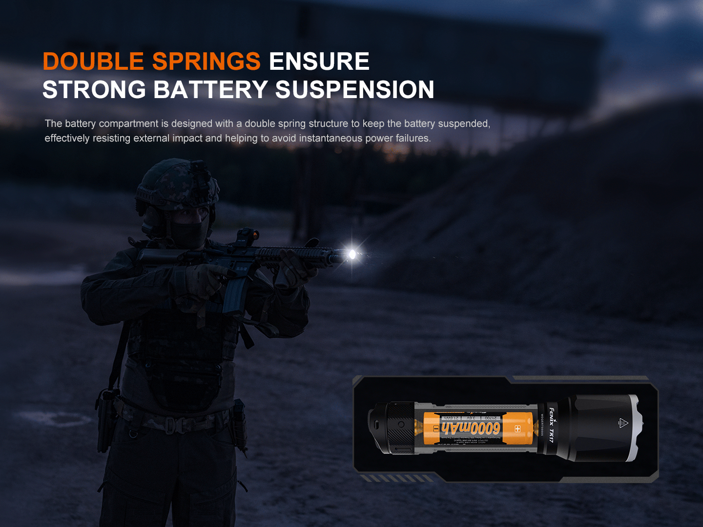 Fenix TK17 Dual Switch Tactical Flashlight